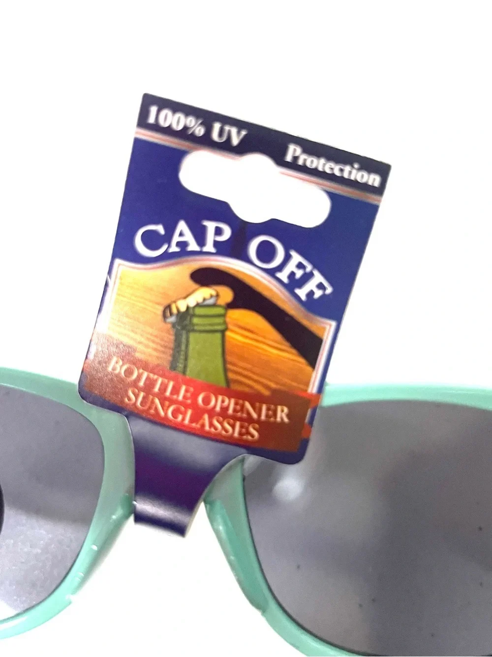 Mint Green Bottle Opener Sunglasses